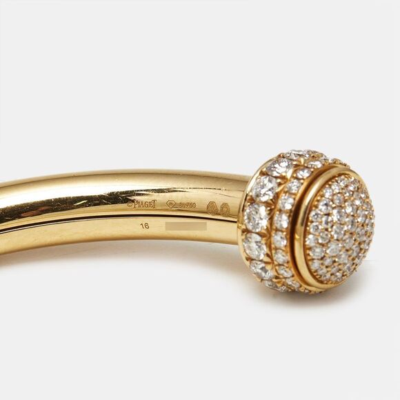 Piaget Possession Diamonds 18K Yellow Gold Bracelet 16 - Picture 2 of 5